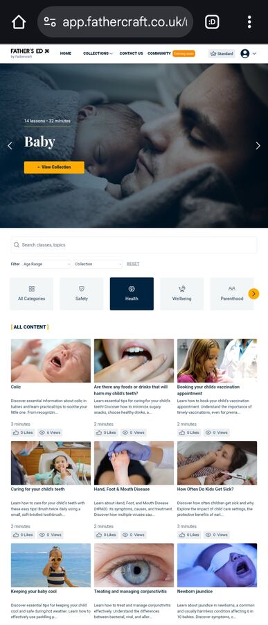 Father's Ed Baby collection page