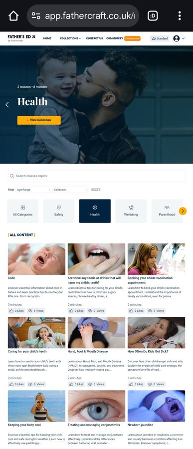 Father's Ed Health collection page